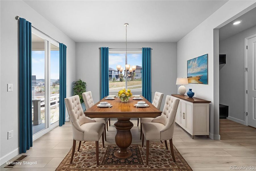 Furnished interior view inside a new home in , Castle Rock (Image 13). Furnished interior view inside a new home in , Castle Rock (Image 13).