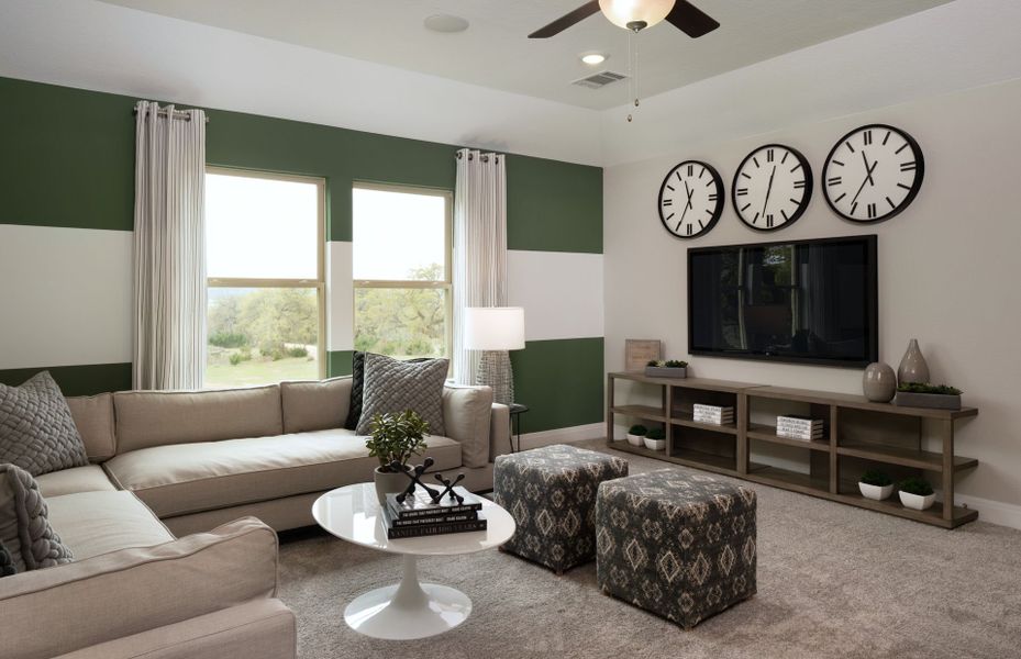 Representative furnished interior of a home built from the Mooreville by Pulte Homes in Crescent Bluff, Georgetown (Image 13).