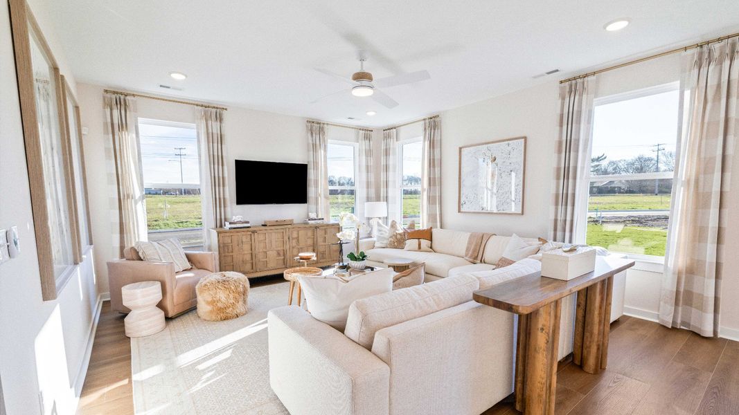 Representative furnished interior of a home built from the Bedford by DRB Homes in Riley Farms, Rockvale (Image 12).
