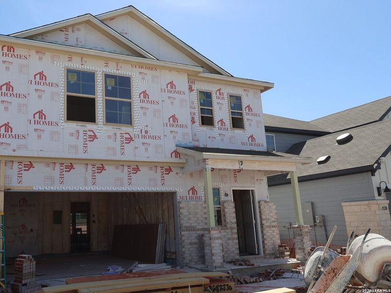 In-progress construction of a new home in Meadows at Clear Springs, New Braunfels, TX (Image 23).