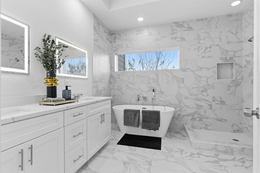 Furnished interior view inside a new home in , Houston (Image 42).