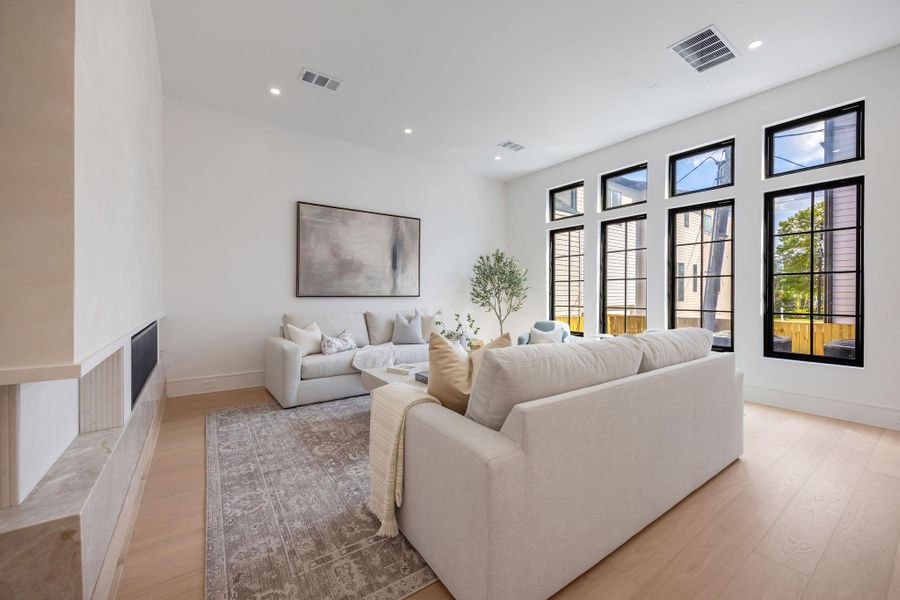 Furnished interior view inside a new home in , Houston (Image 43).