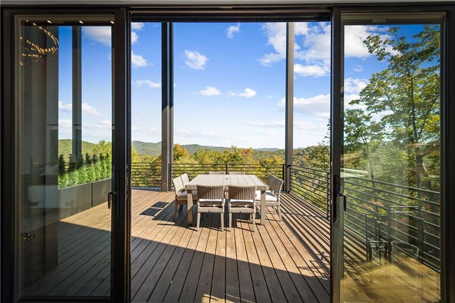 Exterior details and patio area of a home in , Blue Ridge (Image 18). Exterior details and patio area of a home in , Blue Ridge (Image 18).