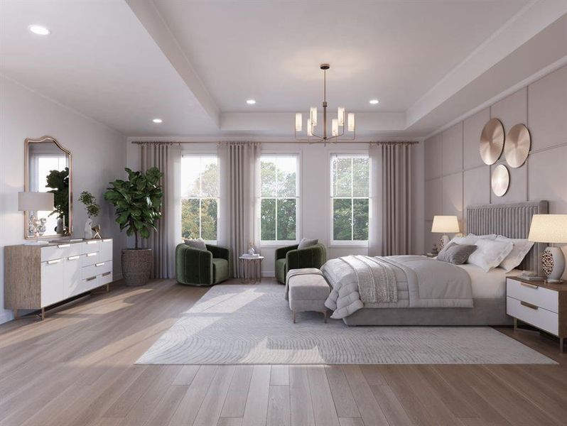 Furnished interior view inside a new home in Park Walke, Alpharetta (Image 8).