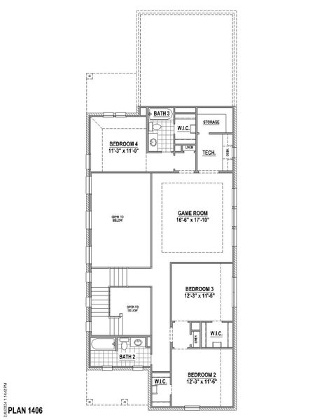 Plan 1406 2nd Floor