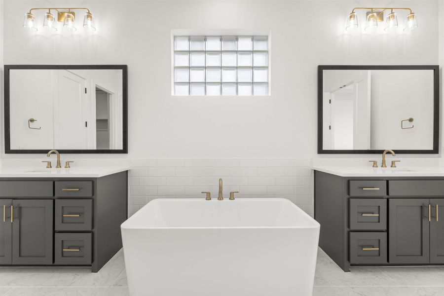 Representative furnished interior of a home built from the 4512 by Tradition Homes in Mustang Lakes, McKinney (Image 6).