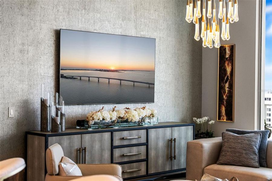 Furnished interior view inside a new home in , Sarasota (Image 34).