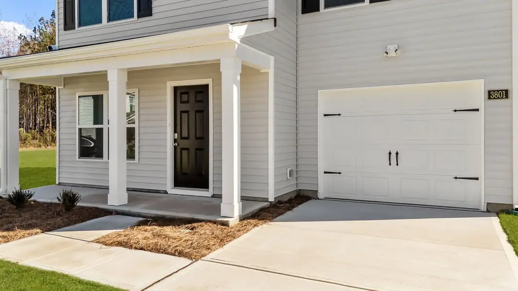 Exterior details and patio area of a home in Jetstream Park, Wilson (Image 3).