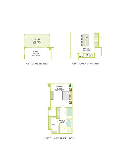 2D floor plan layout of this home in Heritage, Dripping Springs, TX (Image 3).