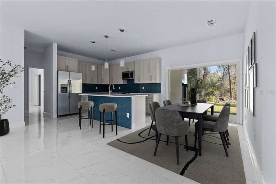 Furnished interior view inside a new home in , Deltona (Image 9).