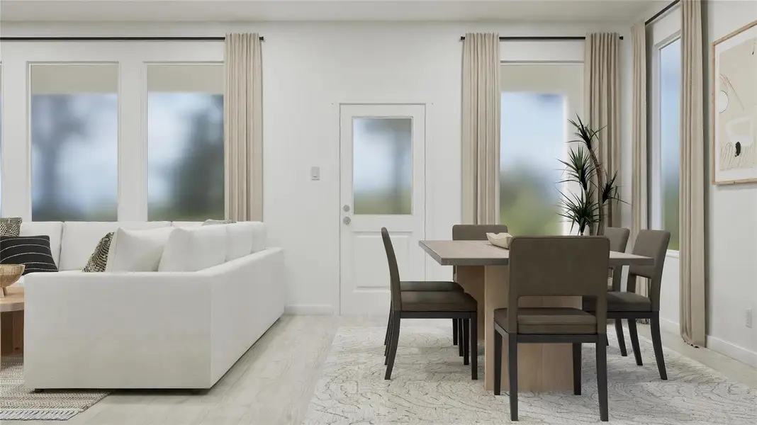 Furnished interior view inside a new home in Thunder Rock: Classic Collection, Marble Falls (Image 6). Furnished interior view inside a new home in Thunder Rock: Classic Collection, Marble Falls (Image 6).