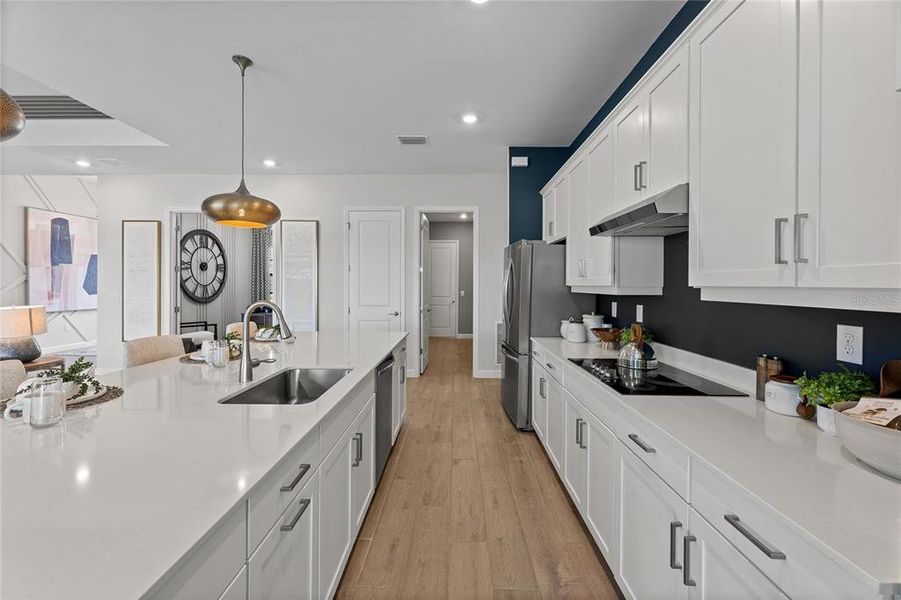 Furnished interior view inside a new home in South Gulf Cove, Port Charlotte (Image 3). Furnished interior view inside a new home in South Gulf Cove, Port Charlotte (Image 3).