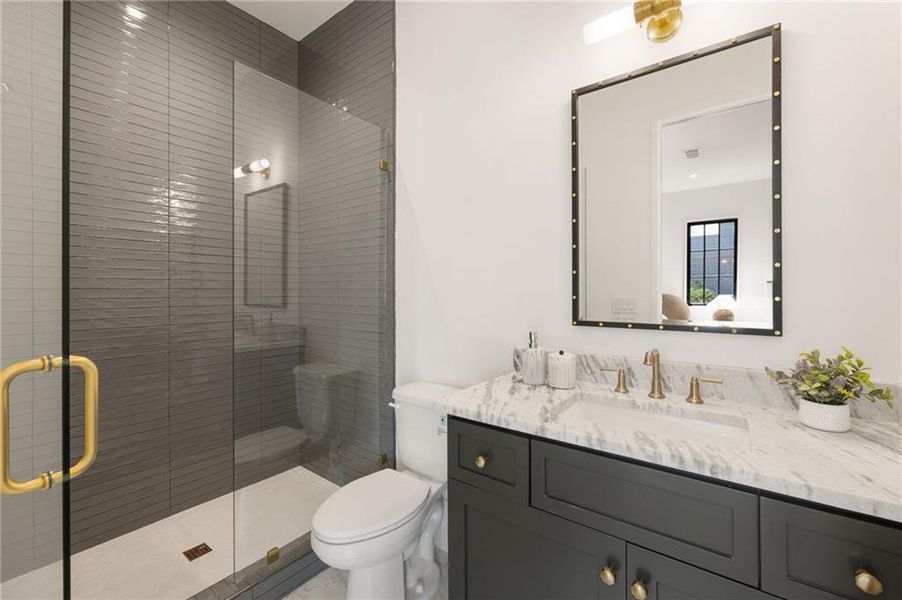 Furnished interior view inside a new home in , Atlanta (Image 36).