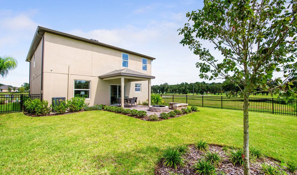 Spacious backyard