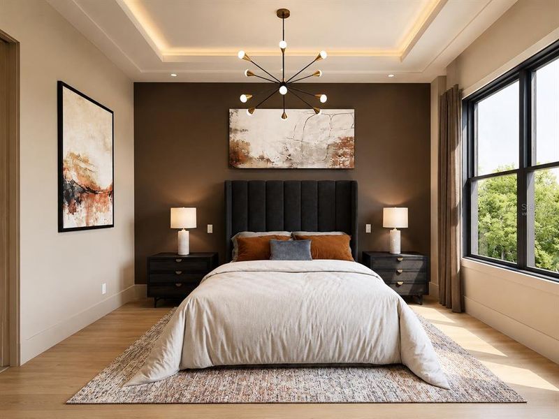 Furnished interior view inside a new home in , St. Petersburg (Image 12).