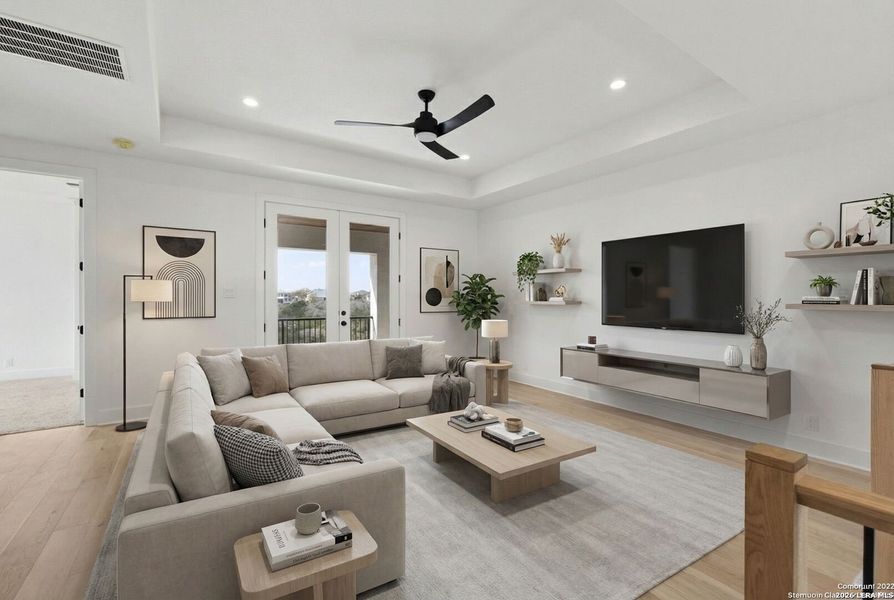 Furnished interior view inside a new home in , Boerne (Image 6).