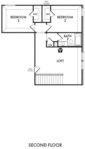 2D floor plan layout of this home in Mercer Meadows, Royse City, TX (Image 4). 2D floor plan layout of this home in Mercer Meadows, Royse City, TX (Image 4).