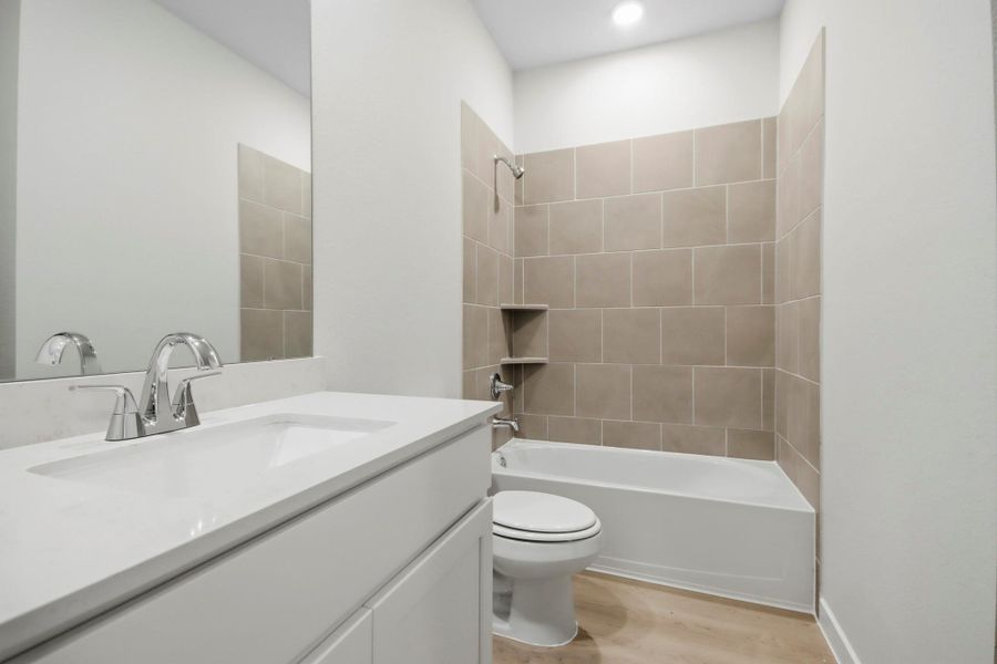 Furnished interior view inside a new home in Crockett Meadows, Conroe (Image 6).