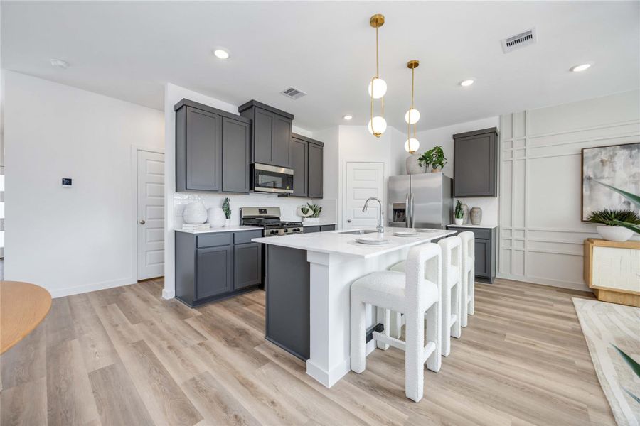 Furnished interior view inside a new home in Highland Court, Houston (Image 16).