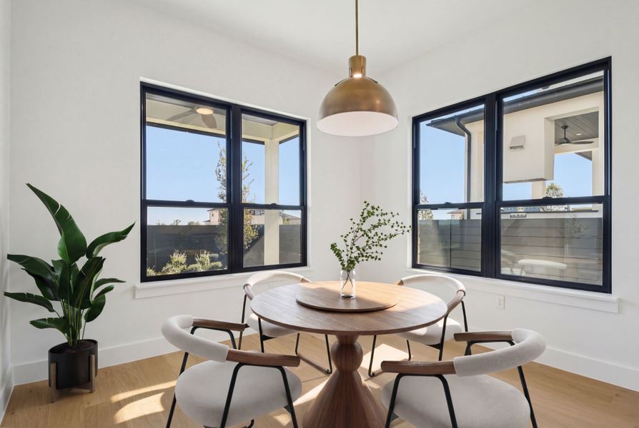 Furnished interior view inside a new home in Milky Way at River Place, Austin (Image 7).