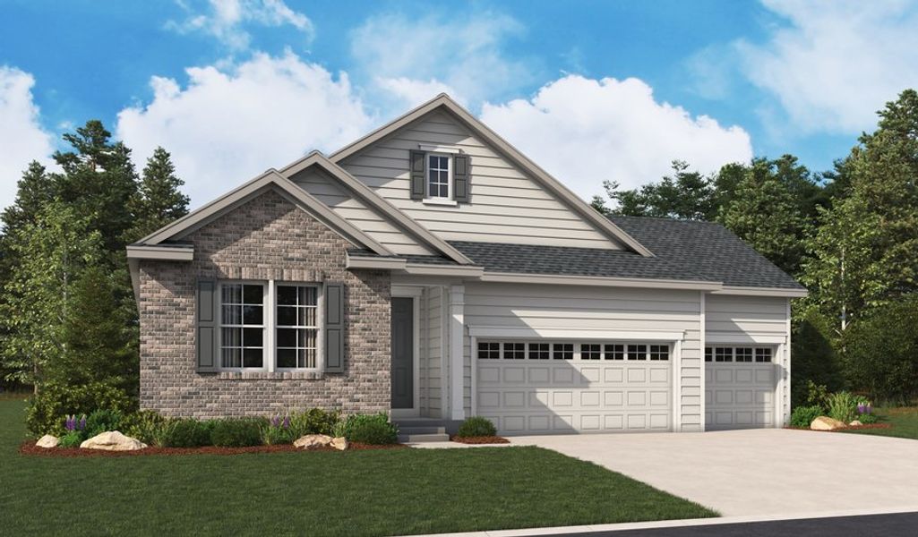 Agate-R922-PaintBrushHills Elevation E 3 car