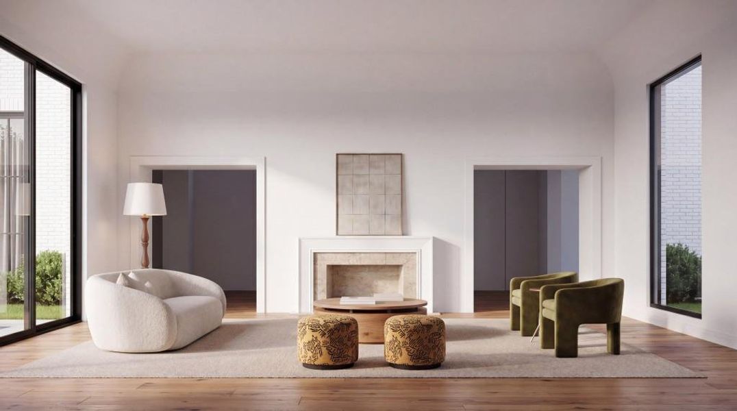 Furnished interior view inside a new home in , Atlanta (Image 5). Furnished interior view inside a new home in , Atlanta (Image 5).