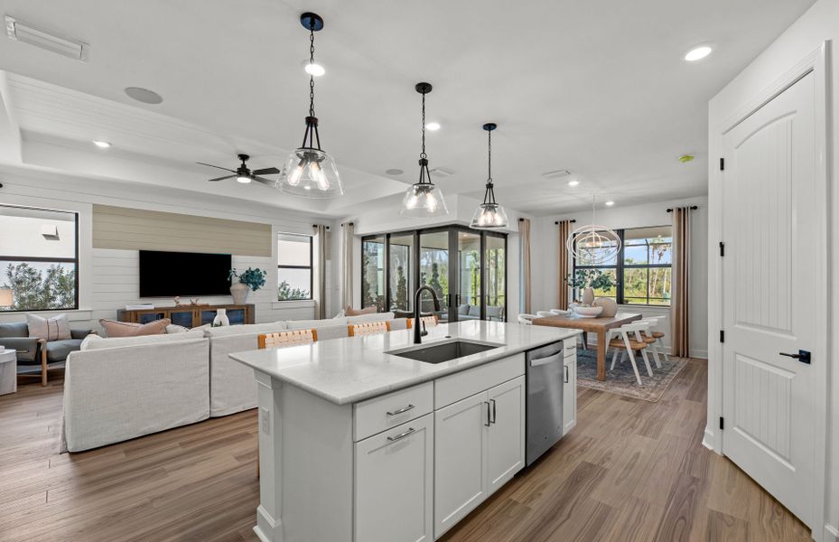 Furnished interior view inside a new home in Lakespur Wellen Park, Venice (Image 13).