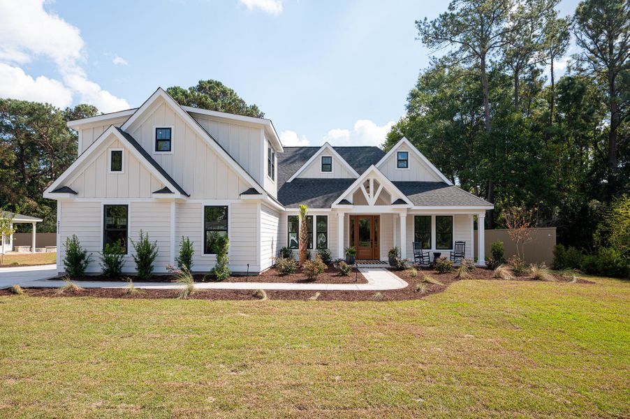 Front exterior of a new home in , Summerville, SC, highlighting curb appeal (Image 1).