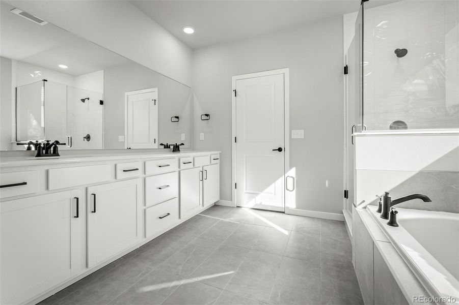 Furnished interior view inside a new home in Revel Crossing at Wolf Ranch – The Outlook Collection, Colorado Springs (Image 13).