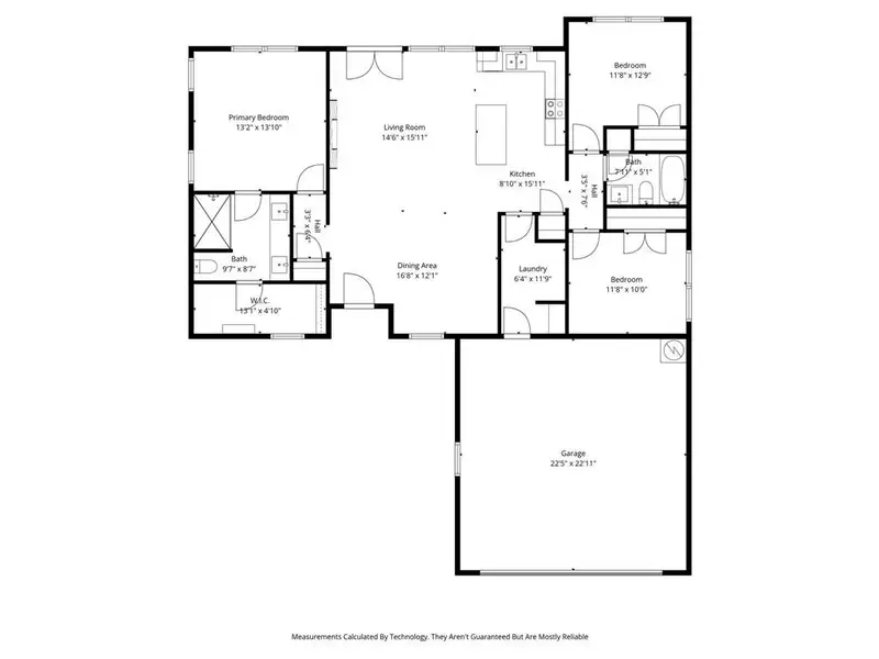 2D floor plan layout of this home in , Trinidad, TX (Image 4).