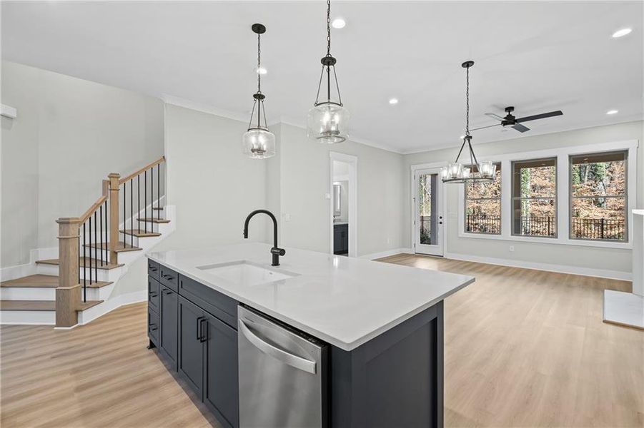 Furnished interior view inside a new home in Devin's Shire - A Kennesaw Tradition, Kennesaw (Image 13). Furnished interior view inside a new home in Devin's Shire - A Kennesaw Tradition, Kennesaw (Image 13).