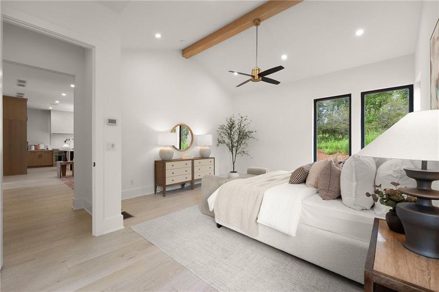 Furnished interior view inside a new home in , Roswell (Image 34).
