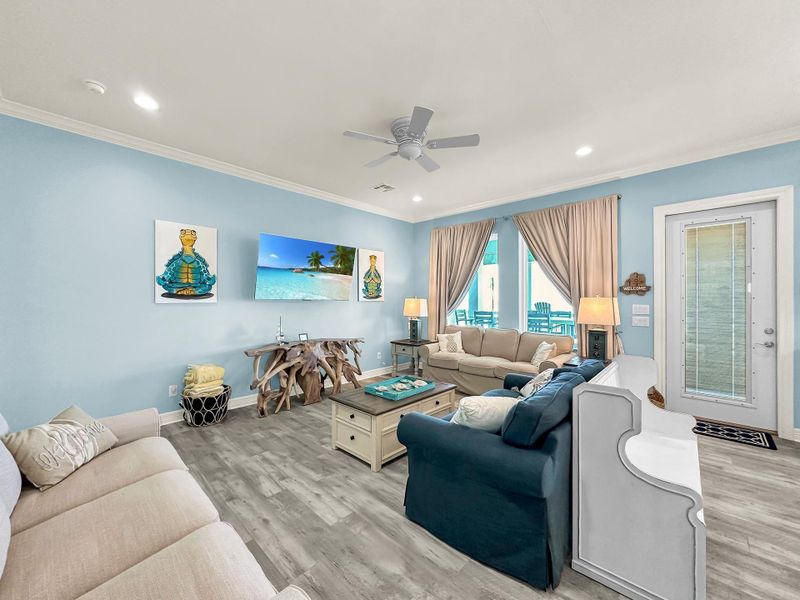 Furnished interior view inside a new home in , Crystal Beach (Image 40). Furnished interior view inside a new home in , Crystal Beach (Image 40).