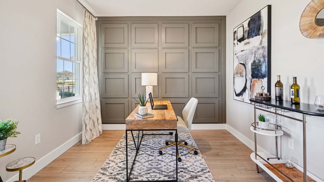 Furnished interior view inside a new home in Buchanan Trails, Newberry (Image 10).