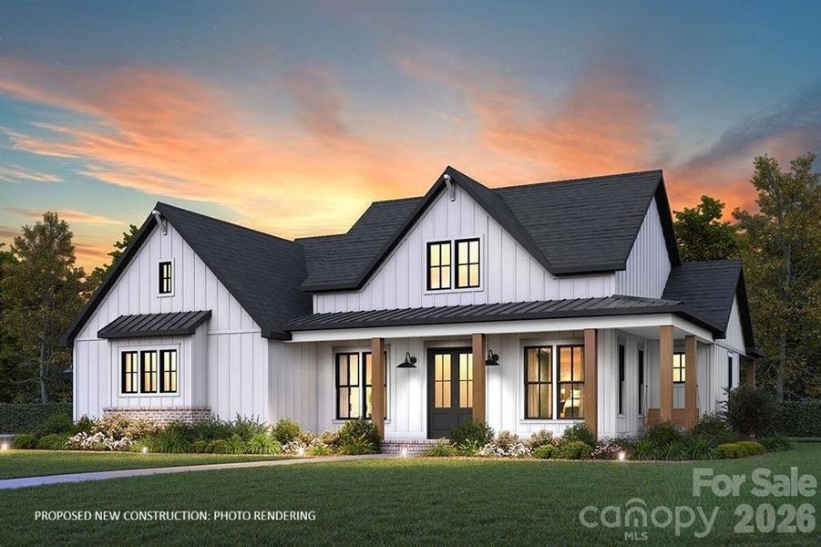 Front exterior of a new home in , Cleveland, NC, highlighting curb appeal (Image 1). Front exterior of a new home in , Cleveland, NC, highlighting curb appeal (Image 1).