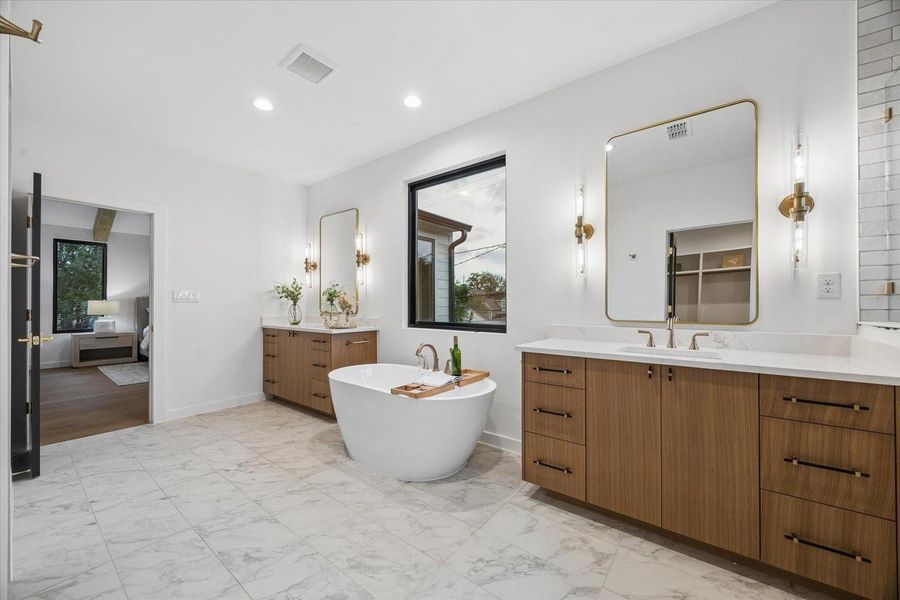 Furnished interior view inside a new home in , Houston (Image 8).