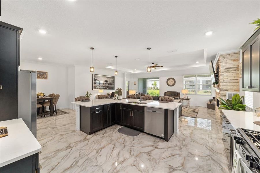 Furnished interior view inside a new home in , Ocala (Image 32).