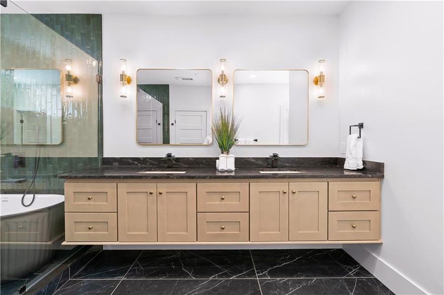 Furnished interior view inside a new home in , Atlanta (Image 98). Furnished interior view inside a new home in , Atlanta (Image 98).