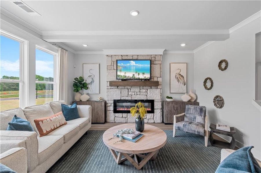 Furnished interior view inside a new home in Fowler Farms, Auburn (Image 33).