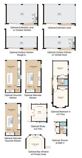 2D floor plan layout of this home in Center Lake Ranch Community Group Page, St. Cloud, FL (Image 4).