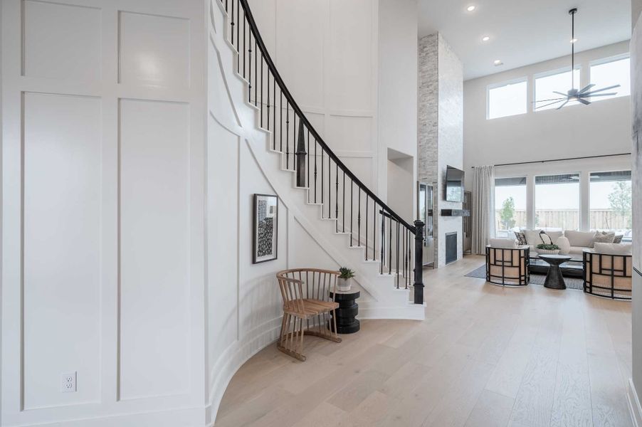 Representative furnished interior of a home built from the Milan by Tri Pointe Homes in Dunham Pointe, Cypress (Image 67).