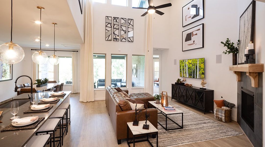 Representative furnished interior of a home built from the Terracotta by Taylor Morrison in Cross Creek Meadows, Celina (Image 4).