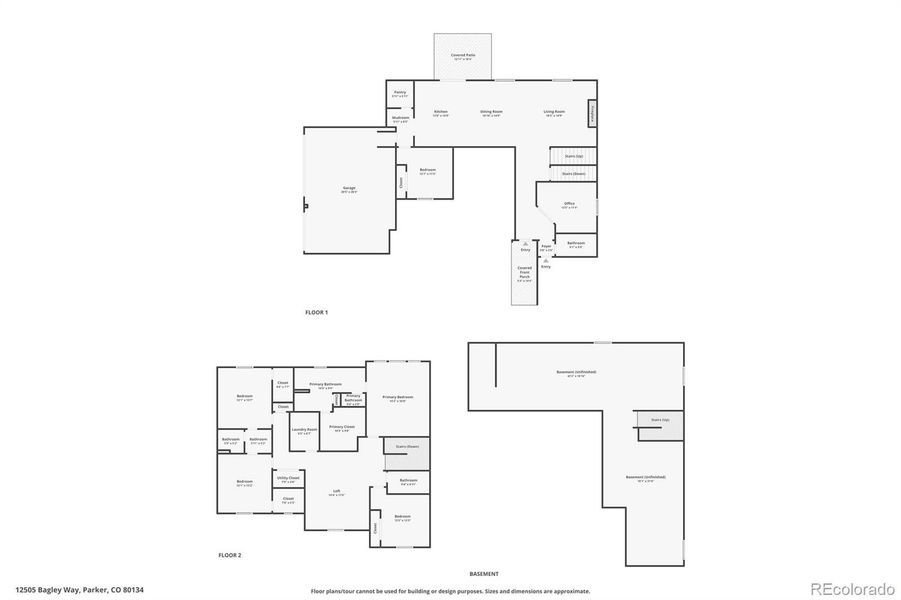 2D floor plan layout of this home in , Parker, CO (Image 6).