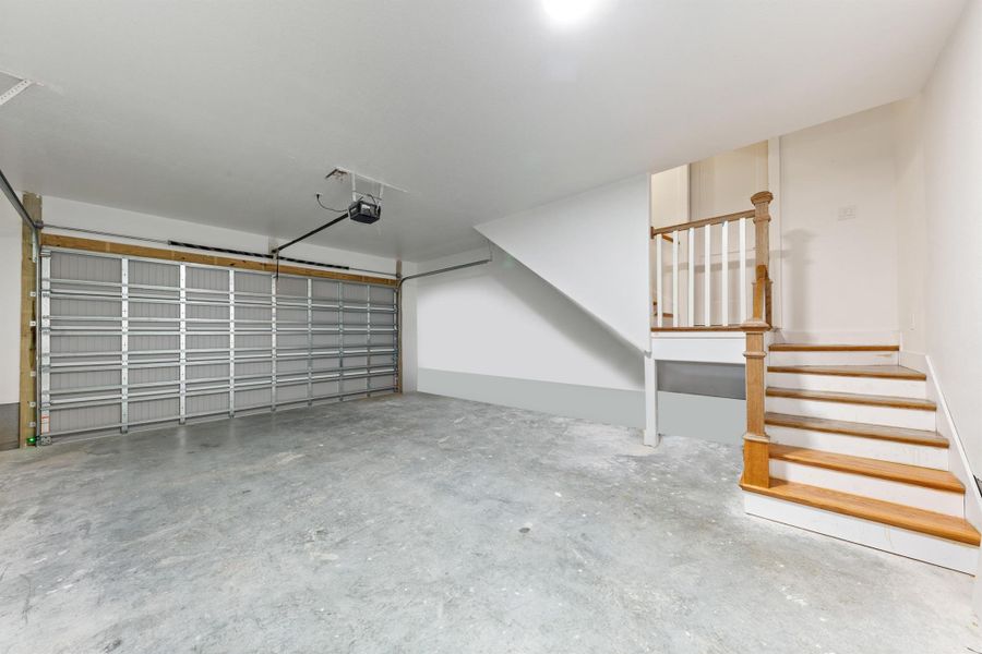 Garage with separate entrance to studio or or 5th Bedroom