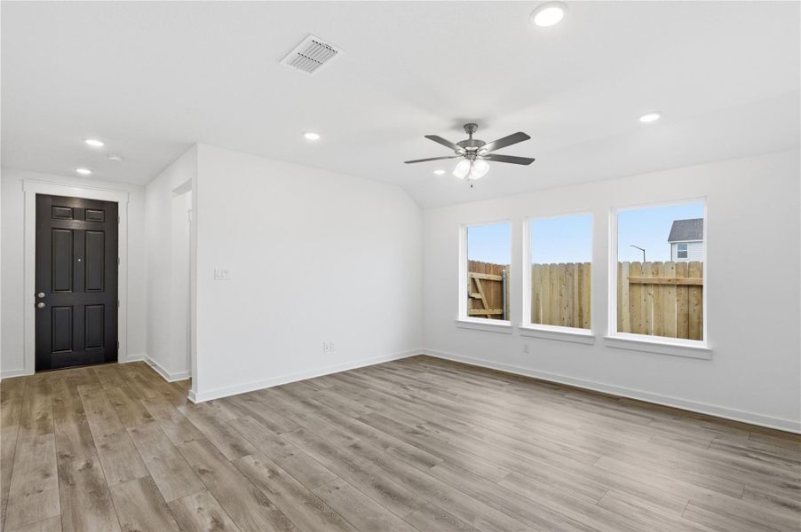 Spacious, unfurnished interior of a new home in Infinity Square, Kyle (Image 14). Spacious, unfurnished interior of a new home in Infinity Square, Kyle (Image 14).