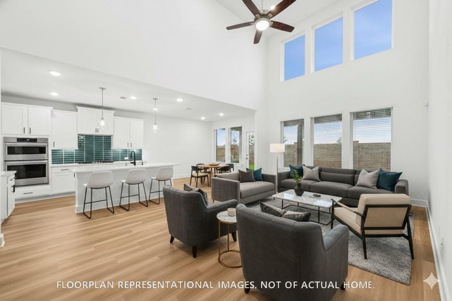 Furnished interior view inside a new home in Hallimore Ranch, Rosenberg (Image 6).