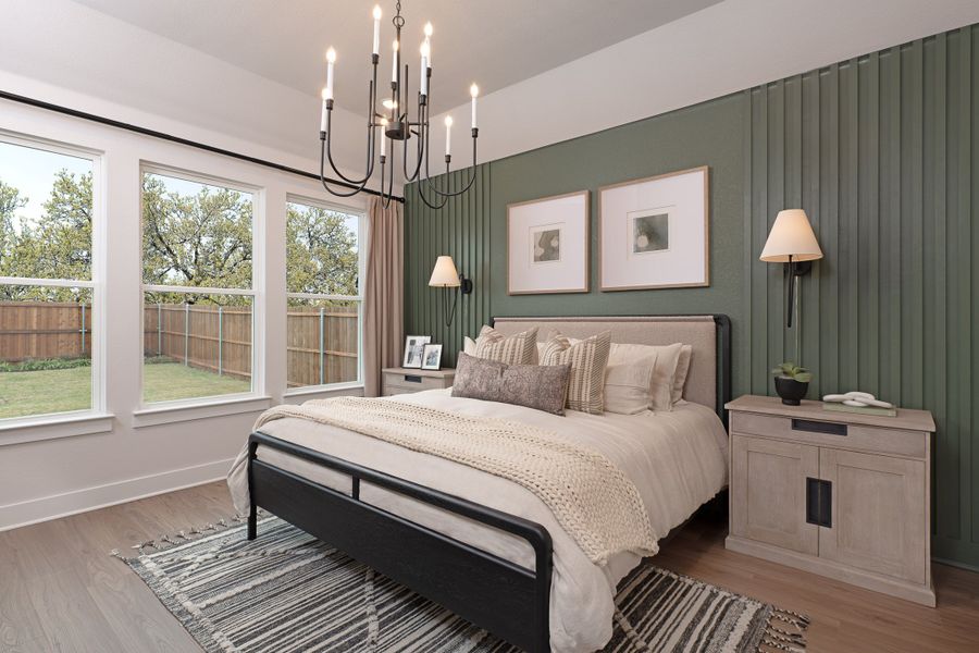 Representative furnished interior of a home built from the Winfield by Tri Pointe Homes in The Meadows, Denton (Image 14).