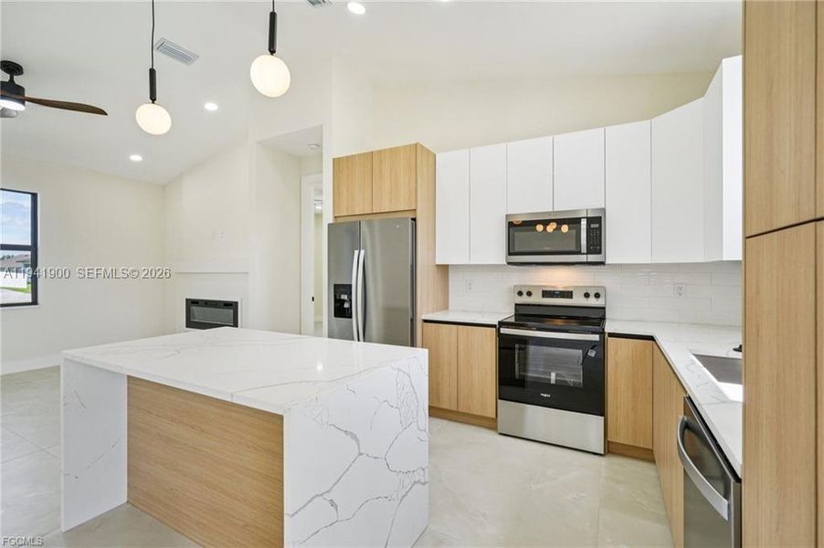 Furnished interior view inside a new home in , Cape Coral (Image 8).