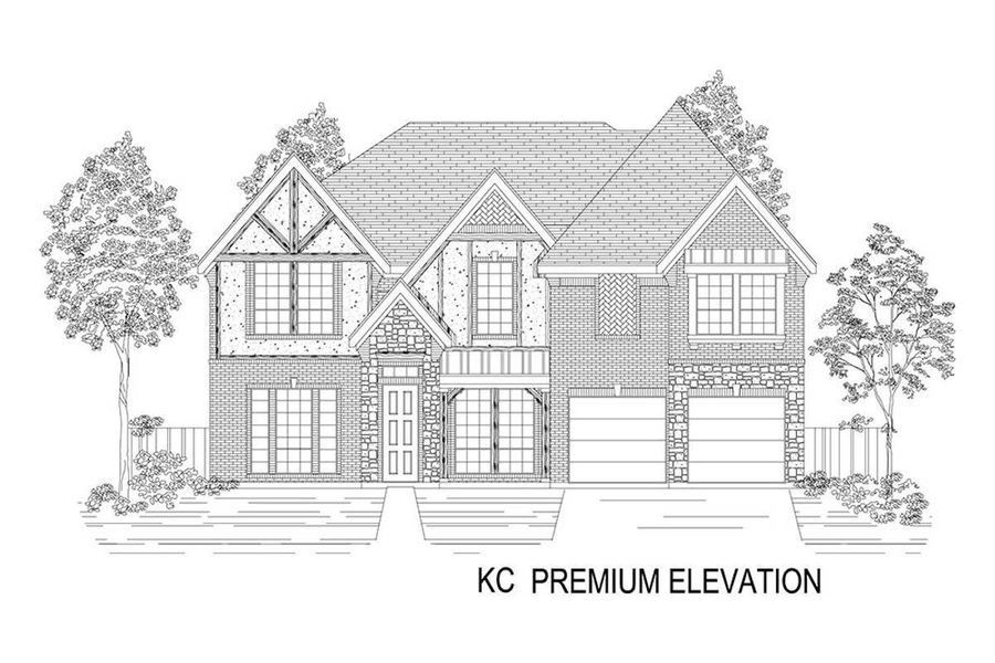 Representative rendering of the exterior for the Regency 2F (w/Game) by First Texas Homes (Image 17).