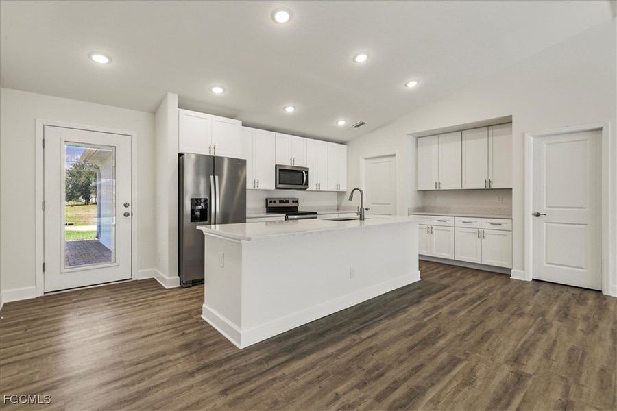 Furnished interior view inside a new home in Cape Coral, Cape Coral (Image 7). Furnished interior view inside a new home in Cape Coral, Cape Coral (Image 7).